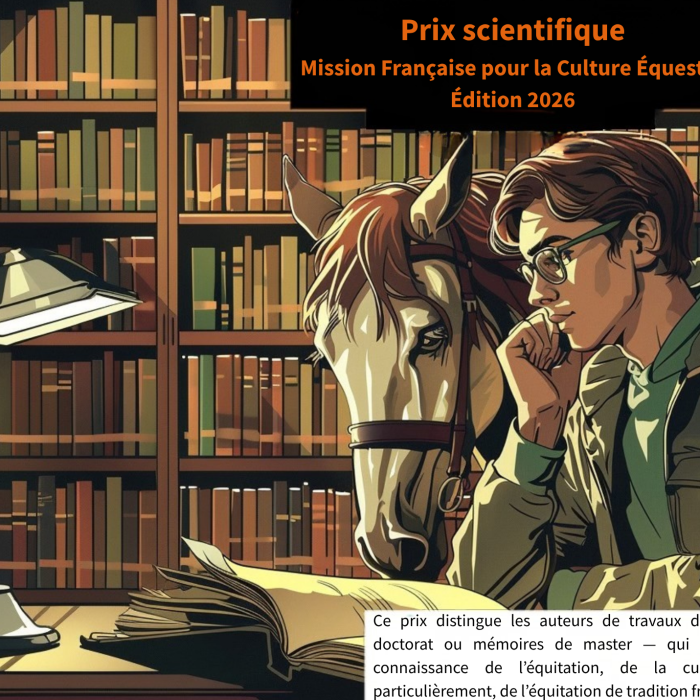 Prix scientifique de la Mission Française pour la Culture Équestre : lancement de l&rsquo;édition 2026 !